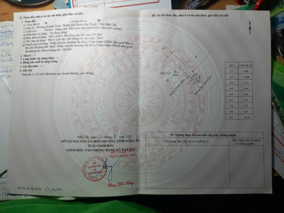 Đất Nền Mặt Tiền Trần Thủ Độ, Buôn Ma Thuột - 155m² Thổ Cư, Giá 1.4 Tỷ