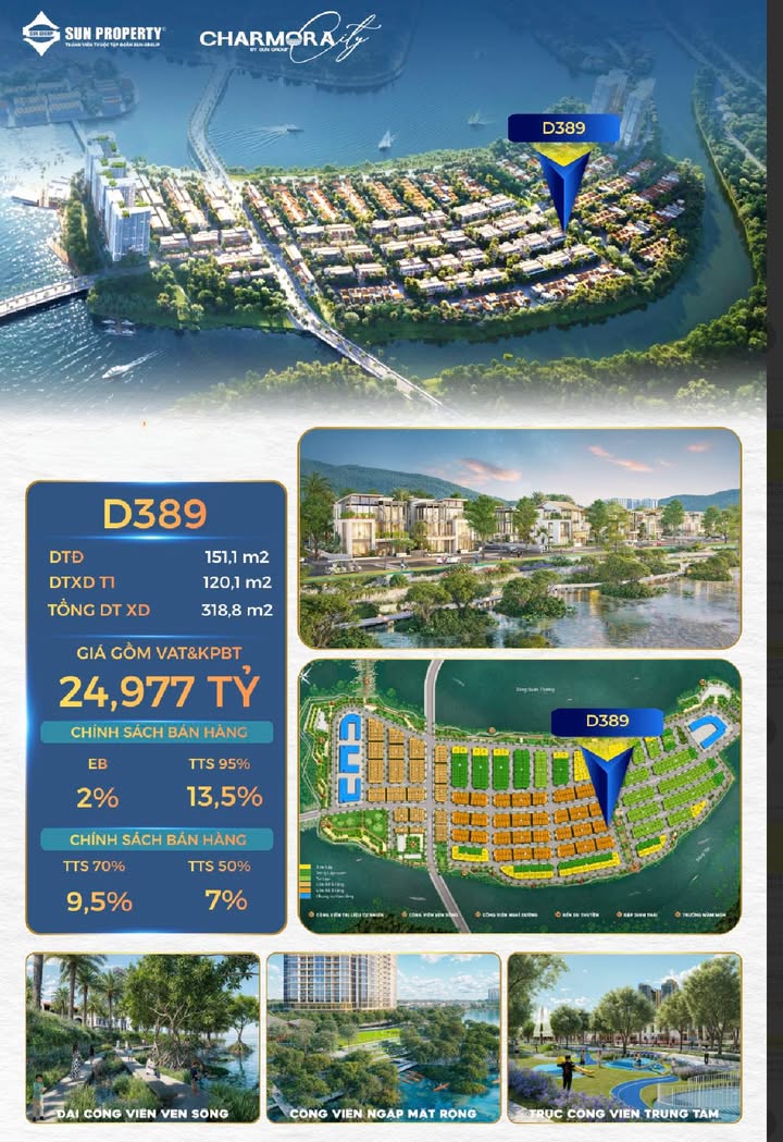 Bán Townhouse Charmora City Nha Trang 151m² - View Sông Đẳng Cấp