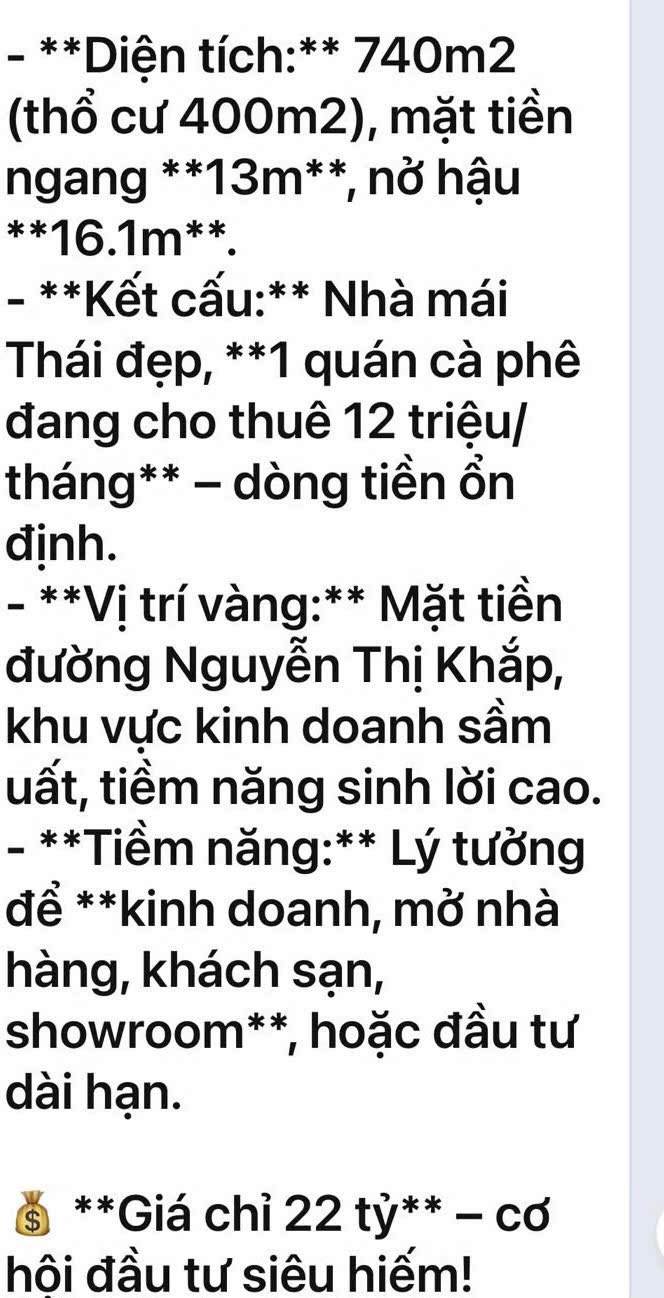 Nhà Mặt Tiền Dĩ An 742m² - Kinh Doanh & Ở Thoải Mái - Giá 22 Tỷ