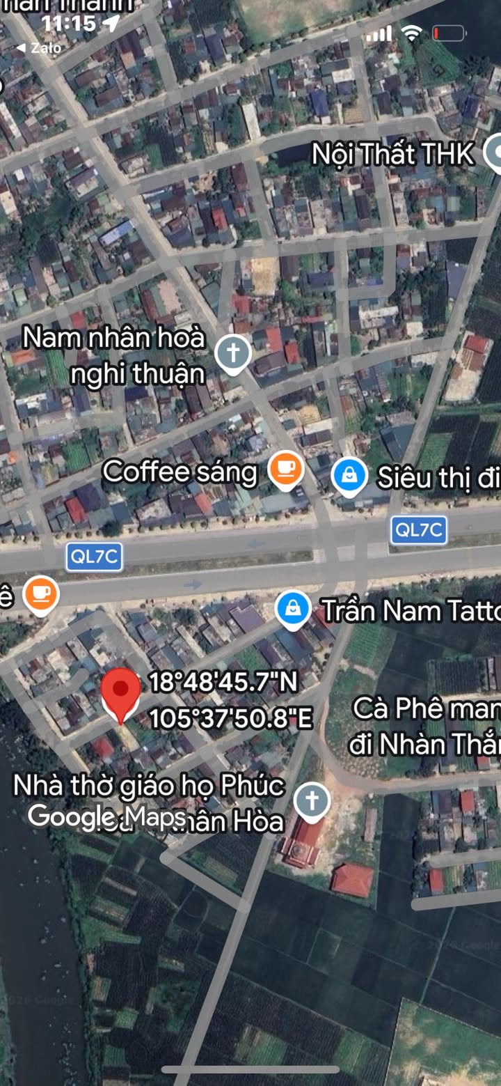 Đất nền Nghi Lộc 274m² – Tiềm năng tăng giá vượt trội!