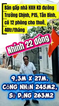 Bán nhà hẻm xe hơi Trường Chinh Tân Bình 245m² - Vị trí đẹp, sổ hồng sẵn