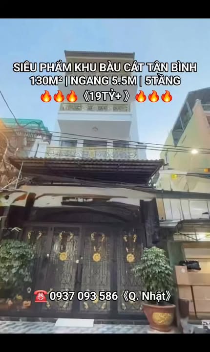 Bán nhà Phan Sào Nam Tân Bình 130m² 19 tỷ - Ô tô vào tận nhà!