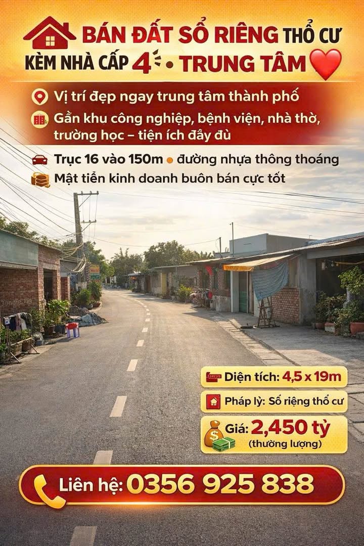 Nhà Mặt Tiền Kinh Doanh 86m² Sổ Riêng Thổ Cư - Trung Tâm Tân Phú