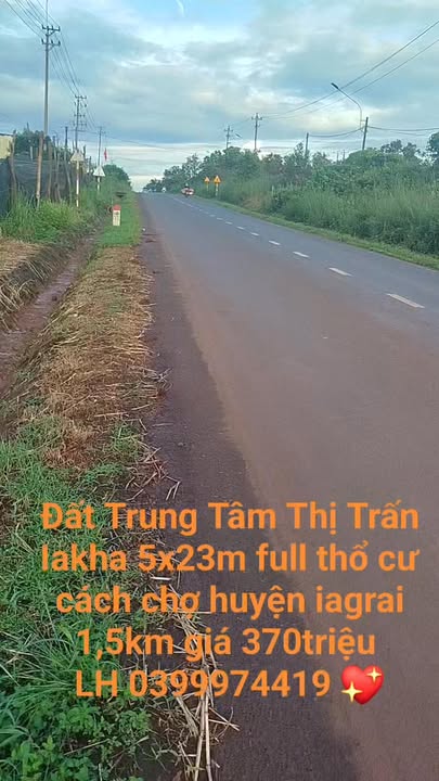 Đất nền Ia Kha, Gia Lai 115m² - Sổ đỏ sẵn, giá 379 triệu