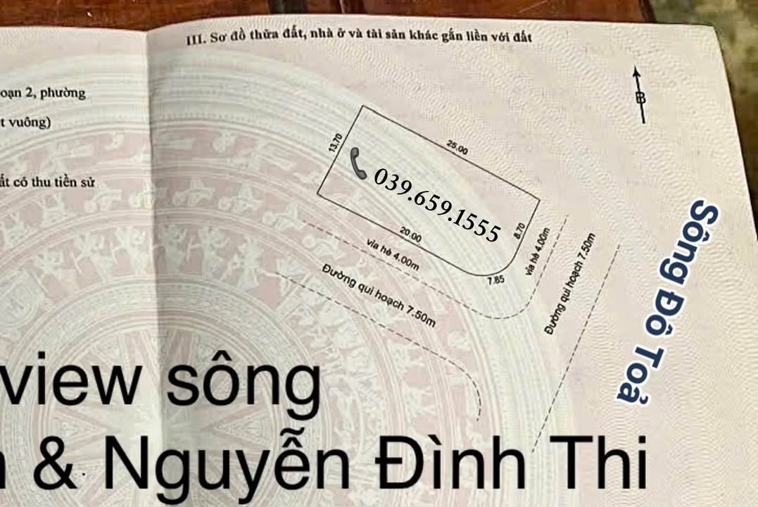 Đất Nền Lô Góc 2 Mặt Tiền Nguyễn Đình Thi, Đà Nẵng - 342m² Hướng Sông