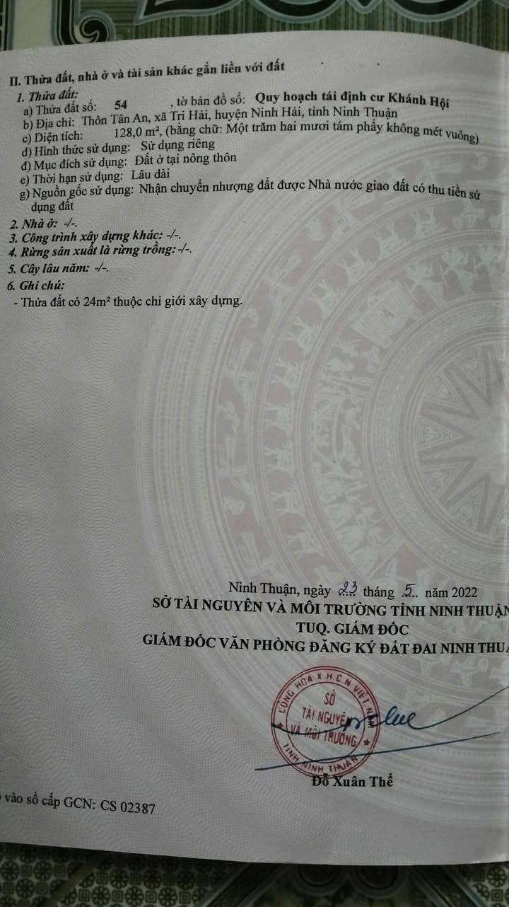 Đất Tái Định Cư Khánh Hội 128m² - Giá 1.8 Tỷ, Sẵn Sàng Xây Dựng