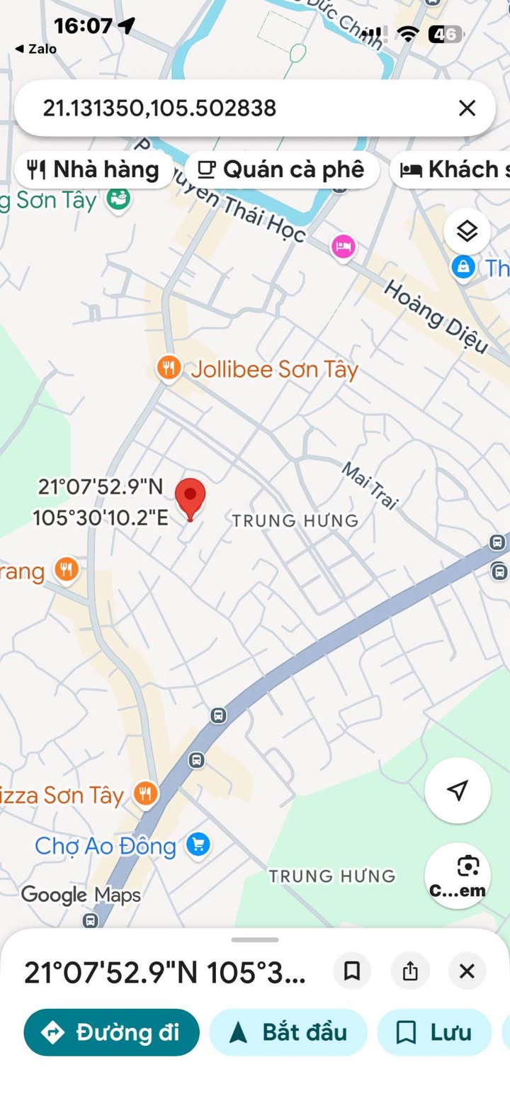 Bán đất 94m² Sổ đỏ tại Sơn Tây, Hà Nội - Giá 3.15 tỷ, Gần HUD Sơn Tây