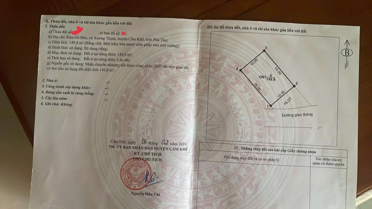 Nhà Cấp 4 Xương Thịnh, Phú Thọ - 150m² Full Thổ Cư, Giá Thuê 1.5 Triệu/Tháng