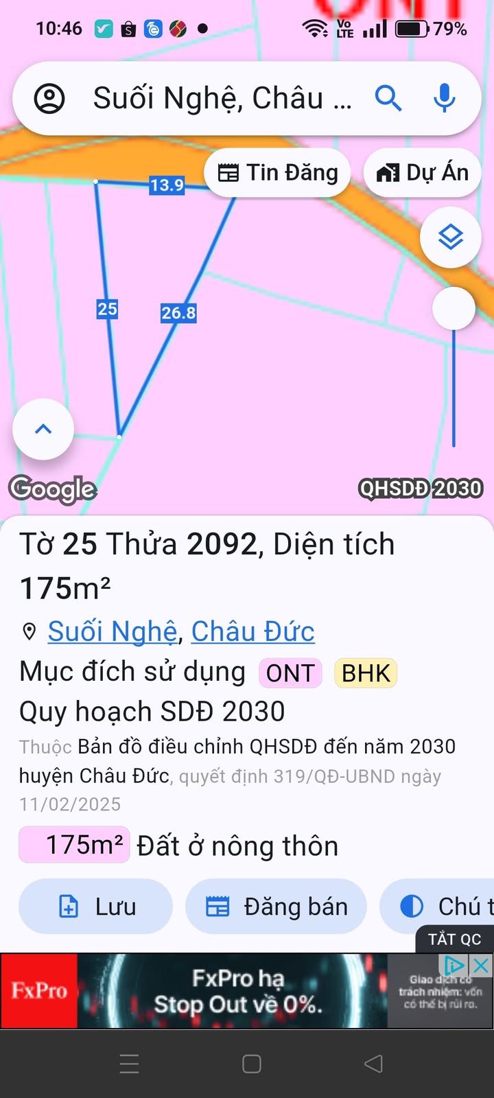 Đất Nền Suối Nghệ Châu Đức 175m² - Sổ Đỏ 650 Triệu, Mặt Tiền Đường Nhựa