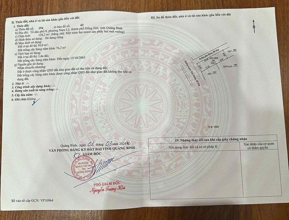 Đất Nền Kinh Doanh Mặt Tiền Huỳnh Thúc Kháng, Đồng Hới - 128m² Giá 39 Tỷ