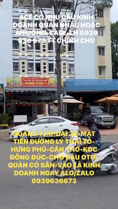 Mặt Tiền Kinh Doanh Lý Thái Tổ, Cần Thơ - 325m² - Sẵn Sàng Vận Hành