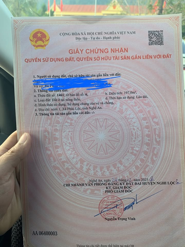 Đất Nền Nghi Mỹ, Nghệ An 197m² - Sổ Đỏ Full Thổ Cư, Giá Chỉ 1 Tỷ