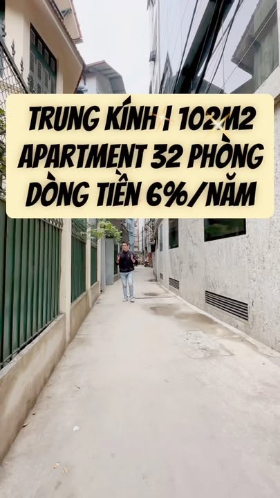 Bán tòa căn hộ Trung Kính 102m² 32 phòng - Dòng tiền 6%/năm ổn định