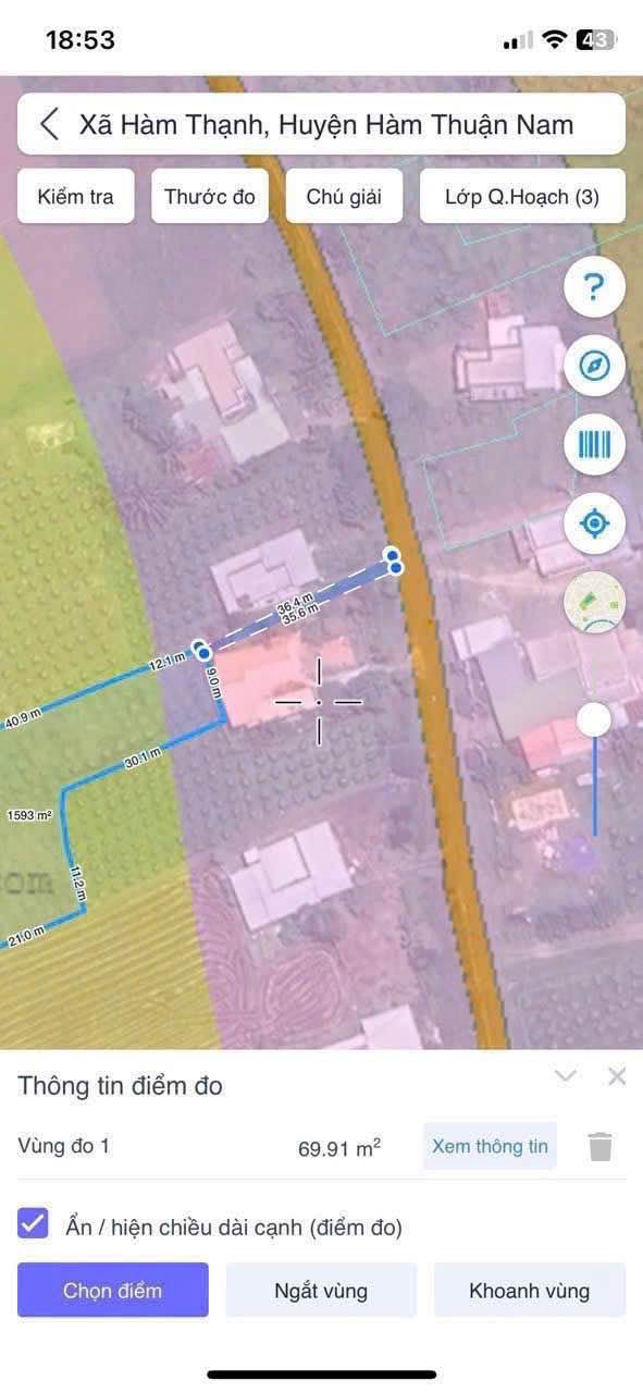 Đất vườn Hàm Thạnh 1593m² - Sổ đỏ chính chủ, giá đầu tư tốt