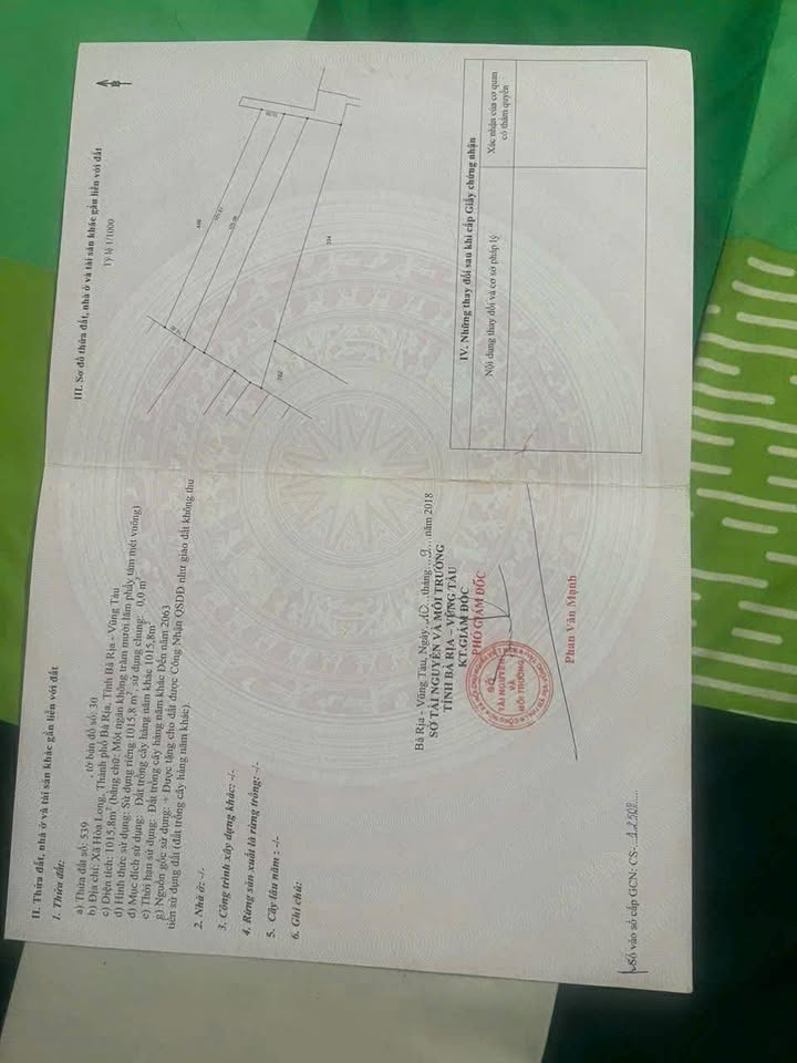 Bán đất Hoà Long Bà Rịa 3600m² giá 3.5 tỷ - Tiềm năng tăng giá