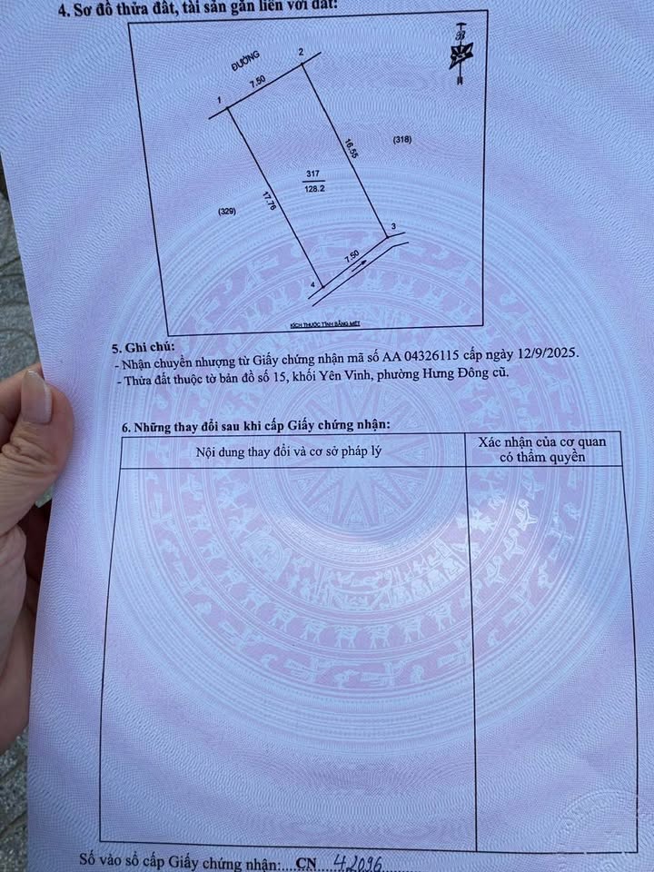 Đất nền Yên Vinh Hưng Đông TP Vinh 128m² - Sổ đỏ chính chủ!