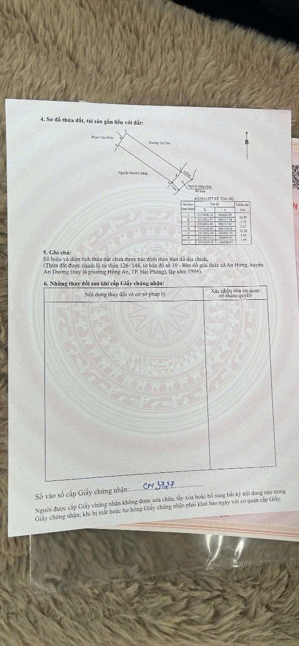 Đất nền An Hồng, Hải Phòng 112m² - Đường to ô tô, sổ đỏ trao tay!