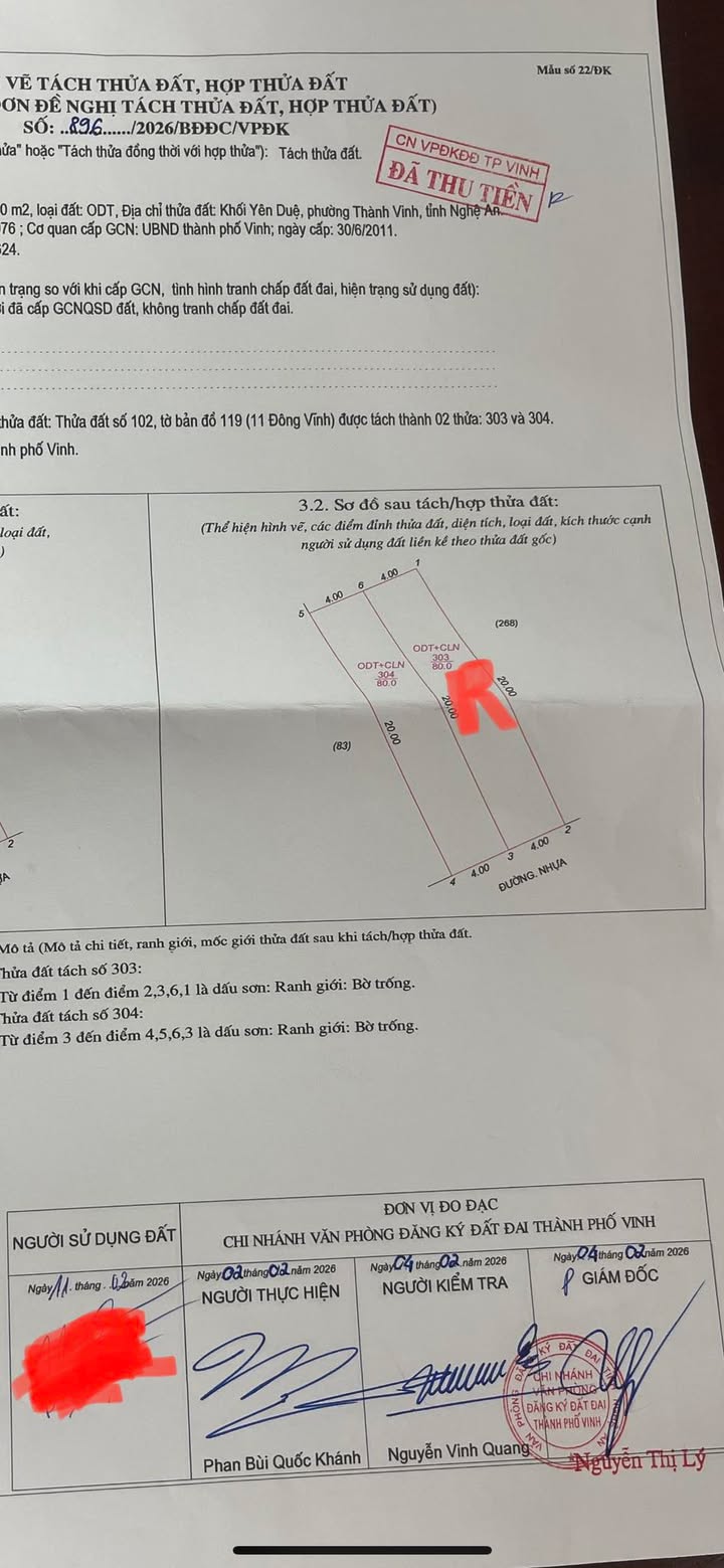 Đất nền Đông Vĩnh Vinh 80m² giá 3 tỷ - Sổ đỏ chính chủ!