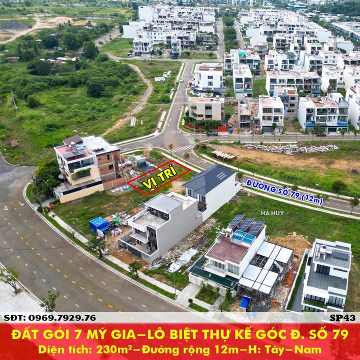 Đất biệt thự góc mặt tiền đường 79 Mỹ Gia, Nha Trang - 230m² giá tốt
