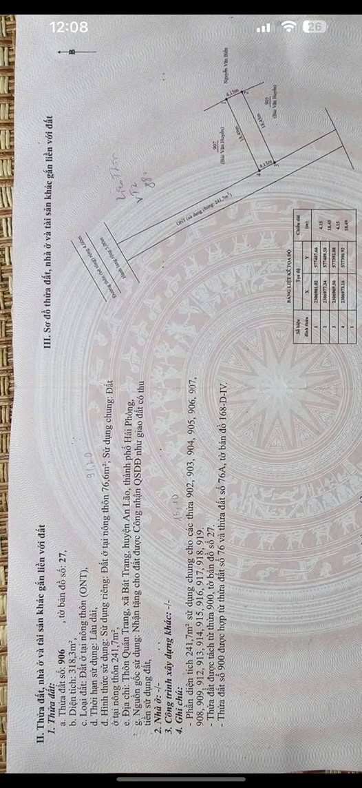 Đất nền An Lão 76.6m² giá chỉ hơn 500 triệu - Sổ đỏ chính chủ