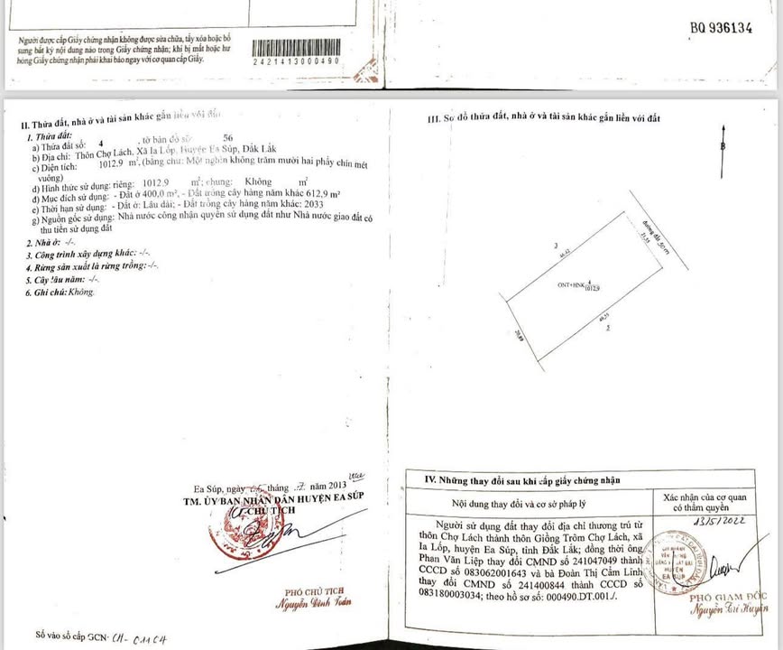 Đất Đắk Lắk 1000m² - Sổ Đỏ Thổ Cư 400m² - Giá 420 Triệu