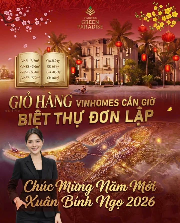 Biệt thự Đơn lập Vinhomes Cần Giờ - View Biển 800ha, 317m², Giá 31.9 Tỷ