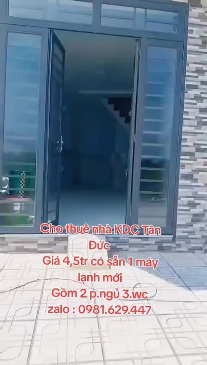 Thuê Nhà KDC Tân Đức Đức Hòa 3 Tầng Giá 4.5 Triệu - Sẵn Sàng Ở Ngay!