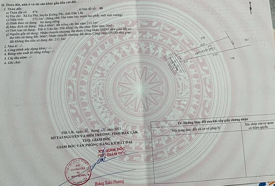 Đất nền 212m² Thôn 6C, Krông Pắc - Giá chỉ 299 triệu, đầu tư sinh lời