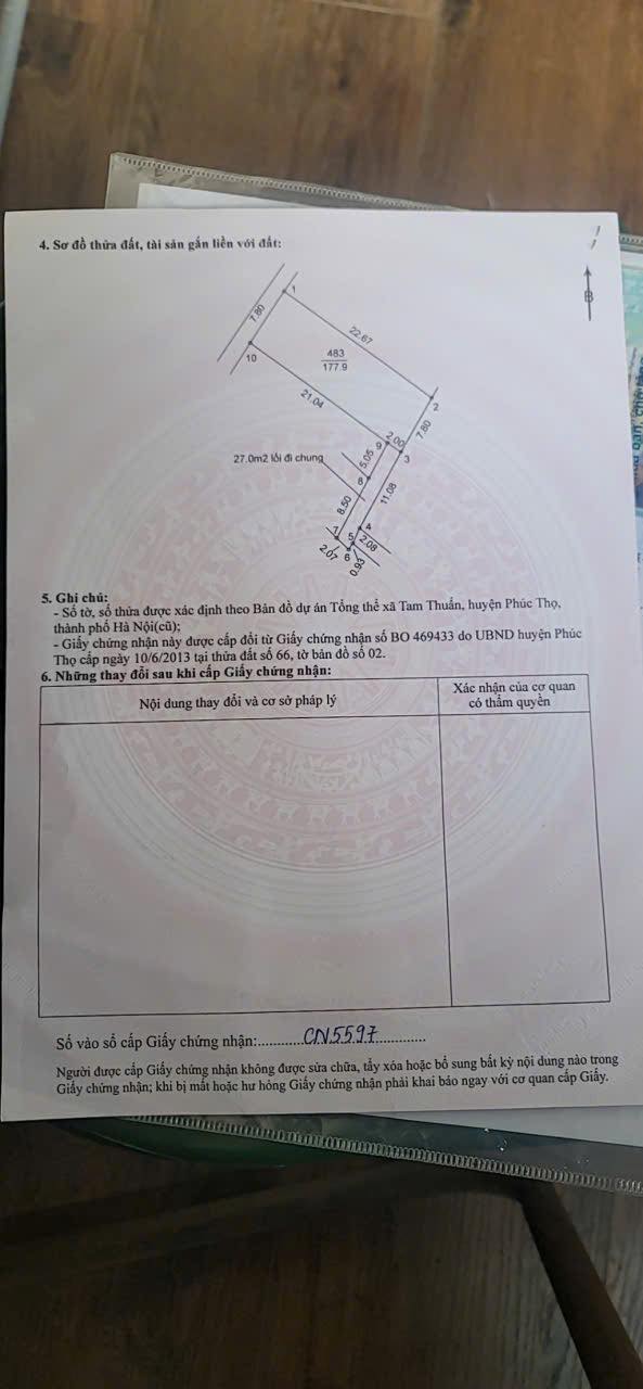 Đất nền Hát Môn, Phúc Thọ 177.9m² - Sổ đỏ chính chủ!