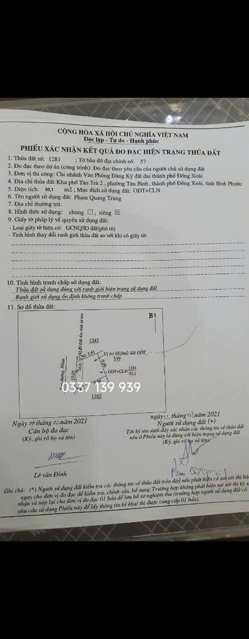 Bán nhà Phường Bình Phước, Long Khánh 93m² giá 1 tỷ - Ô tô vào tận nhà!