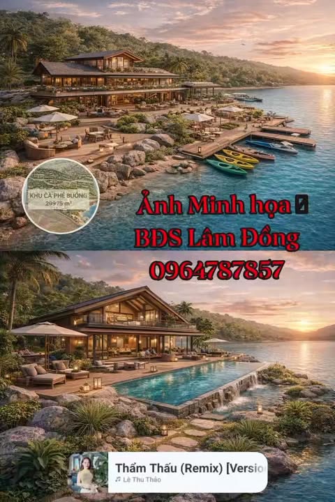 Bán Đất Nghỉ Dưỡng 3 Ha Giáp Hồ Đại Ninh, Lâm Đồng - Sổ Hồng Riêng