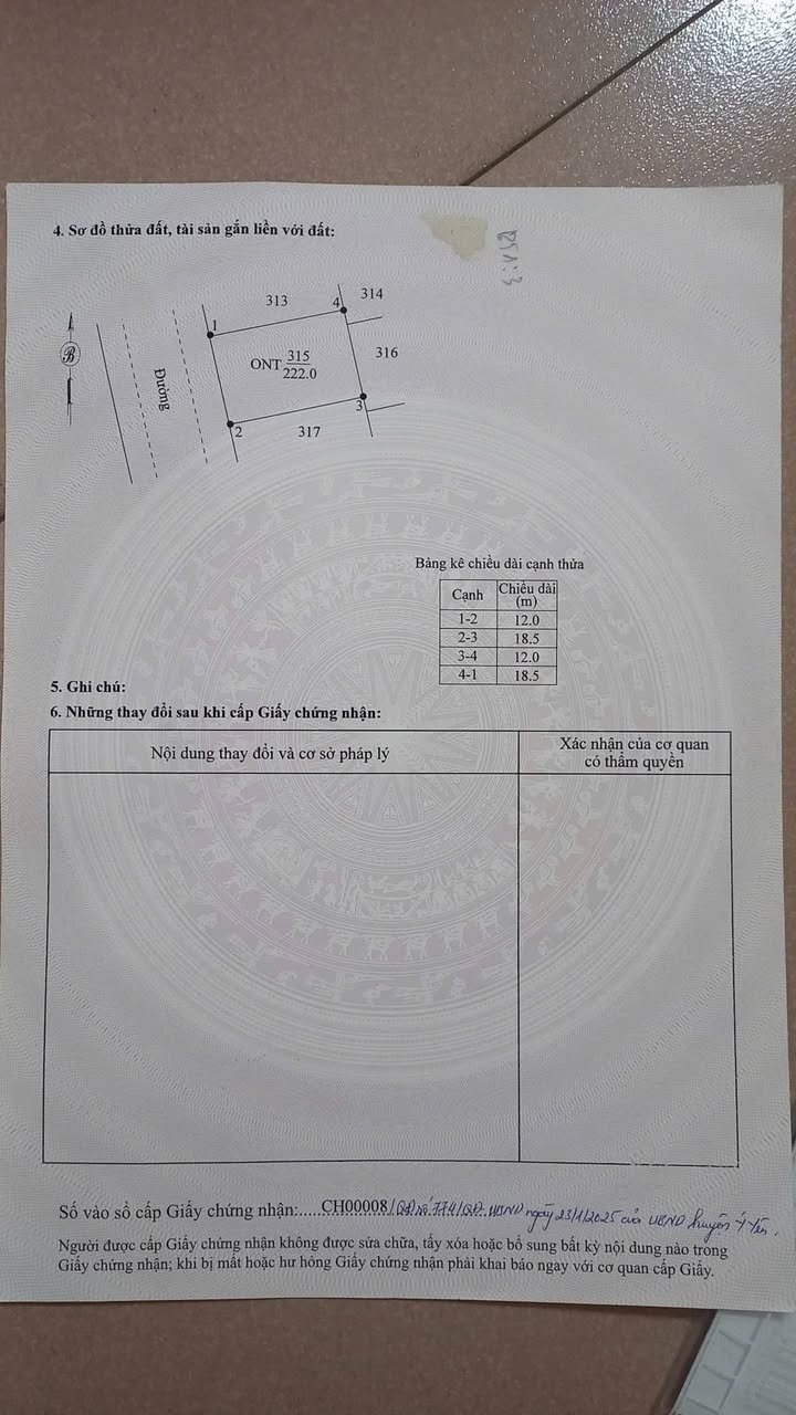 Biệt thự 222m² Yên Cường, Nam Định - Sổ đỏ chính chủ, giá tốt