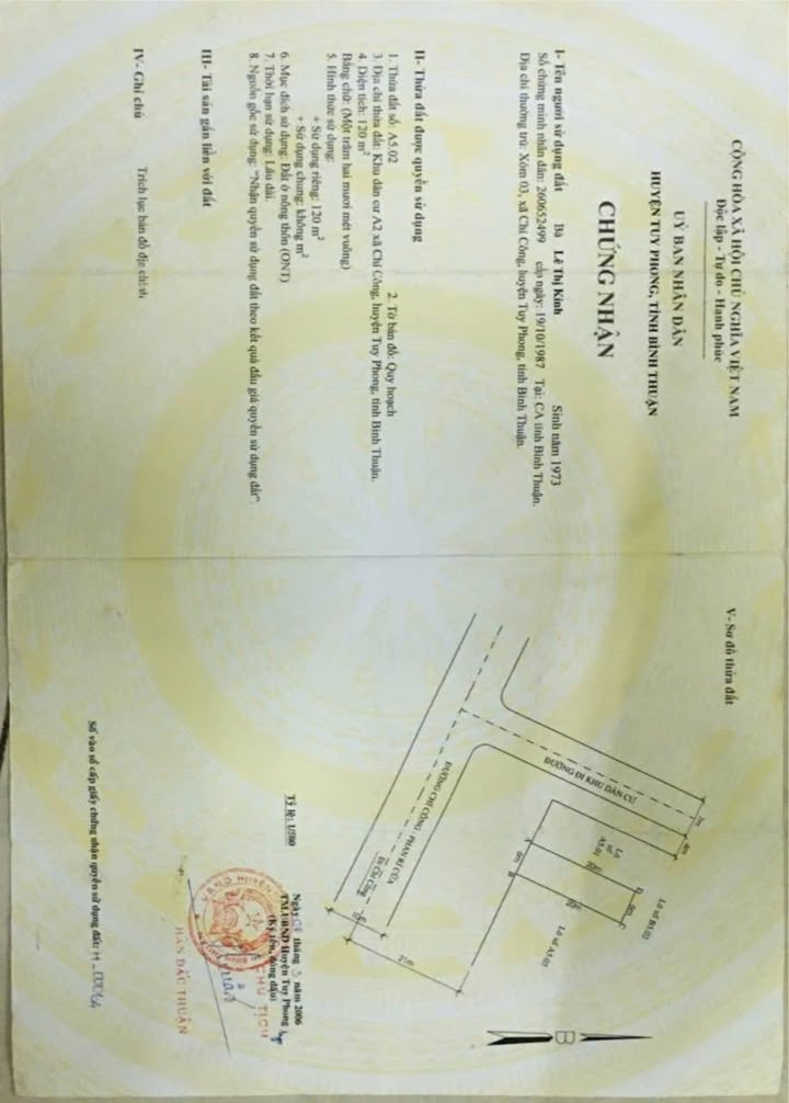 Đất Nền Tuy Phong 120m² View Biển Cực Đẹp - Sổ Đỏ Sẵn Sàng