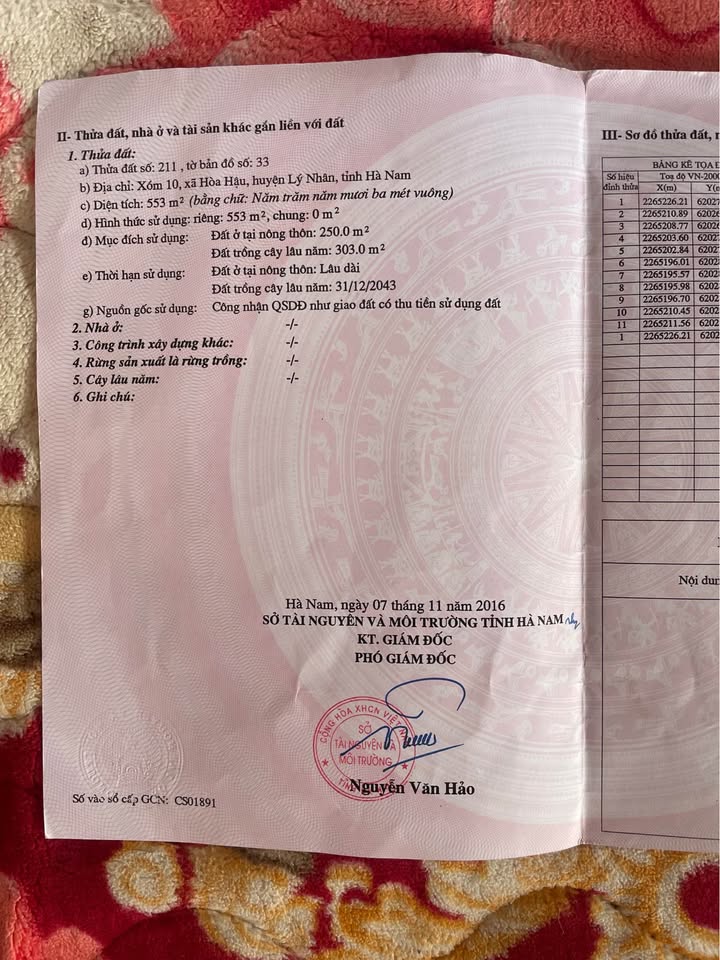 Bán đất thổ cư 126m² tại Lý Nhân, Hà Nam - Sổ đỏ chính chủ, giá 1 tỷ