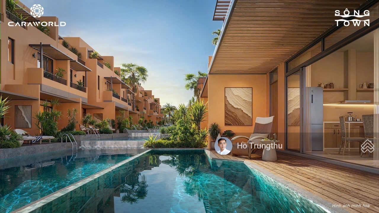 Nhà phố nghỉ dưỡng Bãi Dài Cam Ranh 120m² - Hồ bơi riêng, Sổ hồng lâu dài!