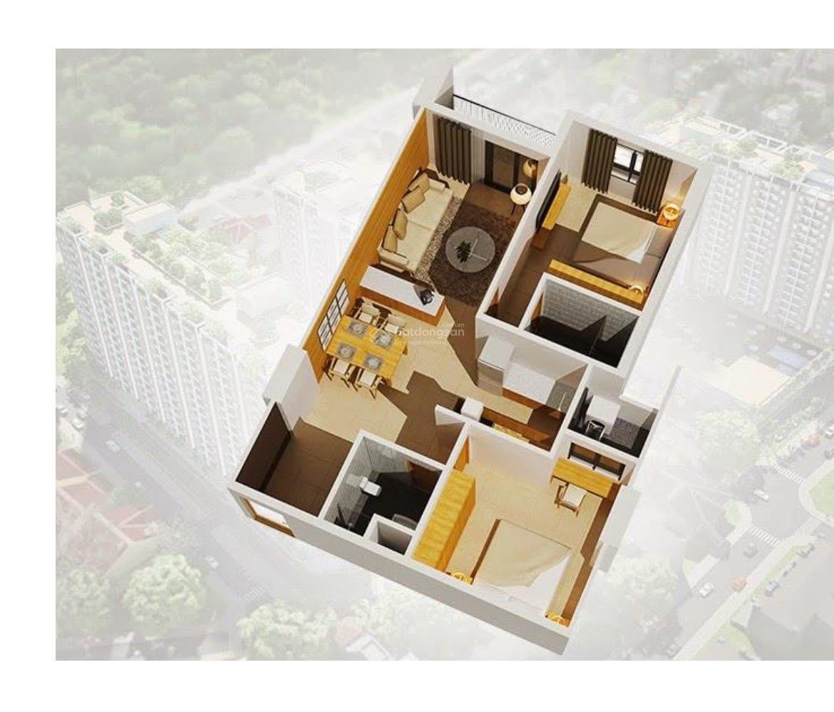 Cho thuê Căn hộ CC Bộ Công An Q2, 72m² - Hướng mát, Nội thất cơ bản