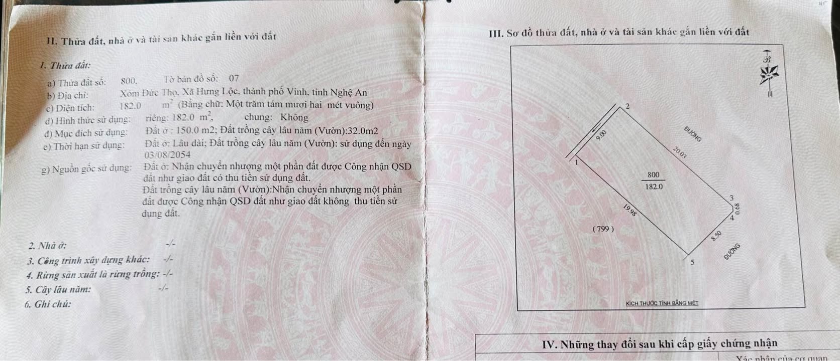 Đất nền Hưng Lộc 182m² giá 4.55 tỷ - Sổ đỏ chính chủ, tiềm năng cực lớn