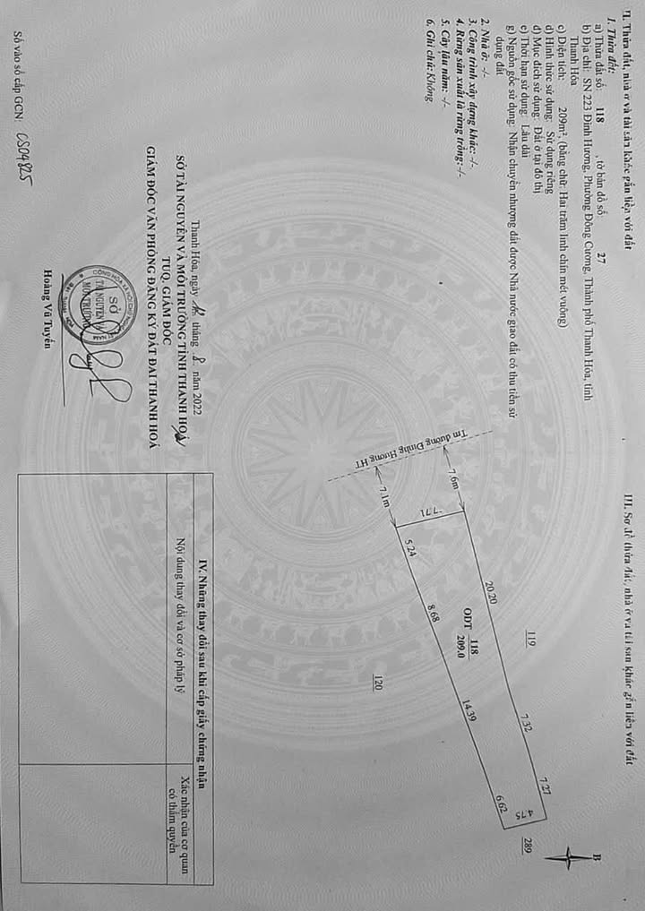 Bán nhà mặt phố Đình Hương 209m² - Mặt tiền kinh doanh sầm uất