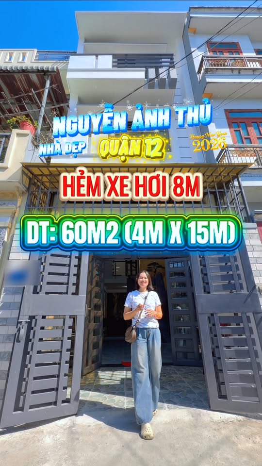 Nhà đẹp Nguyễn Ảnh Thủ, Quận 12 60m² - Hẻm xe hơi, sẵn sàng ở ngay!