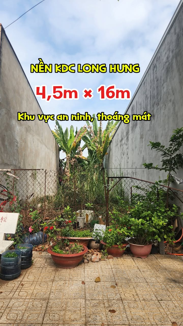 Đất nền Long Hưng Tân Châu 72m² - Sổ hồng chính chủ!