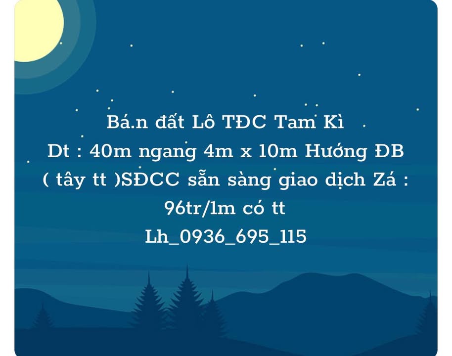 Đất Lô TĐC Tam Kỳ, Ngô Quyền, Hải Phòng - 40m², Sổ Đỏ Sẵn Sàng Giao Dịch