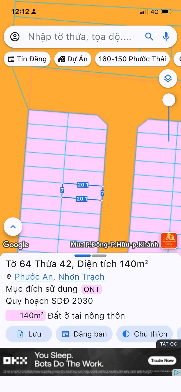 Đất nền Tái định cư Phước An 140m² giá 2.8 tỷ - Sổ đỏ chính chủ