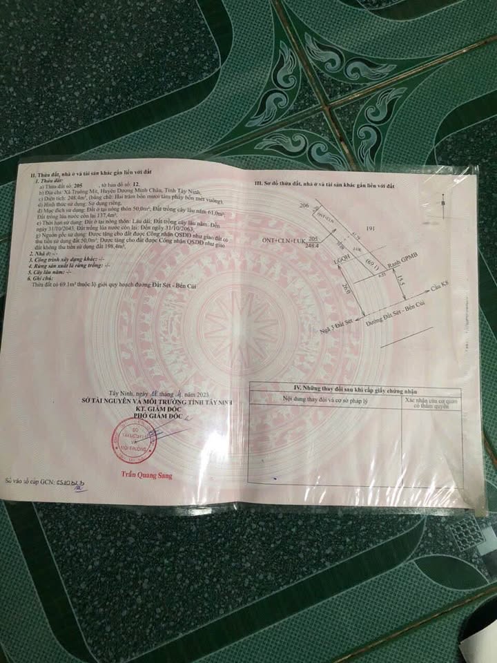 Đất nền Truông Mít, Dương Minh Châu 240m² - Tiềm năng tăng giá!