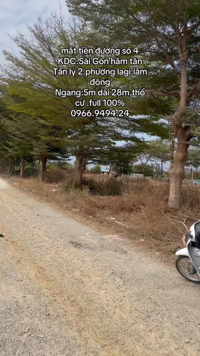 Đất nền KDC Sài Gòn Hàm Tân 140m² - Đất thổ cư, sổ đỏ chính chủ!