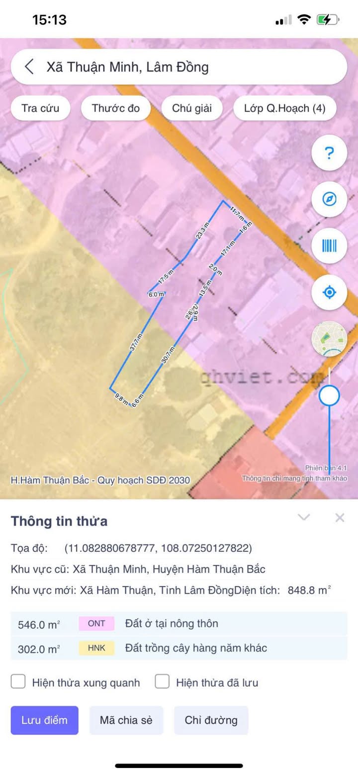 Đất Vàng Xã Thuận Minh, Hàm Thuận Bắc - 900m² Sổ Đỏ, Mặt Tiền Đường Nhựa