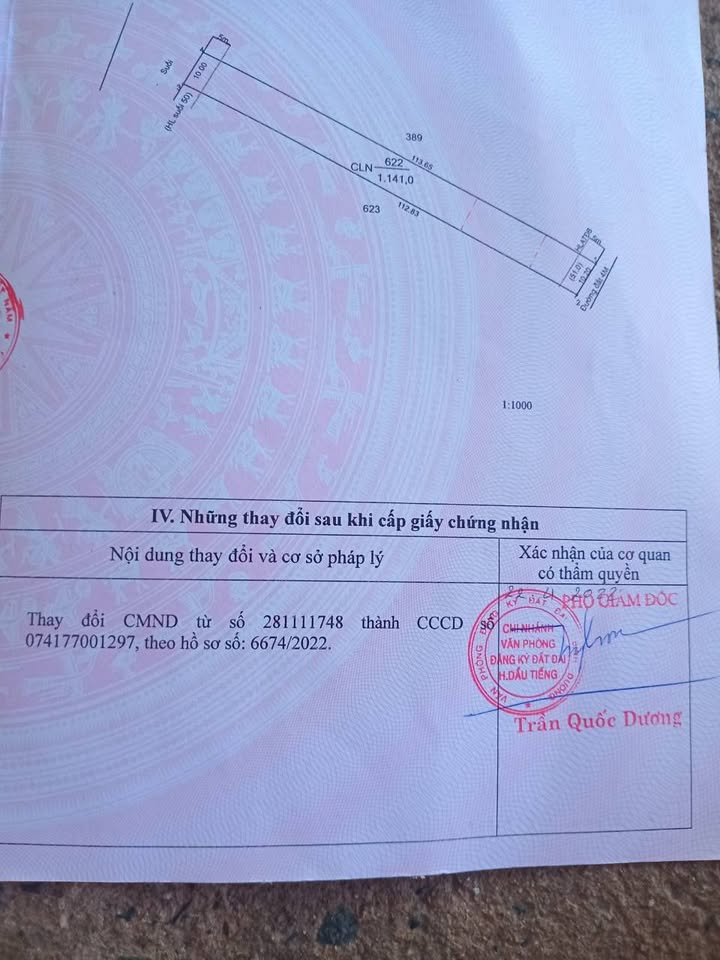 Đất nền Xã Minh Thạnh, Dầu Tiếng 1400m² - Đất thổ cư 100%