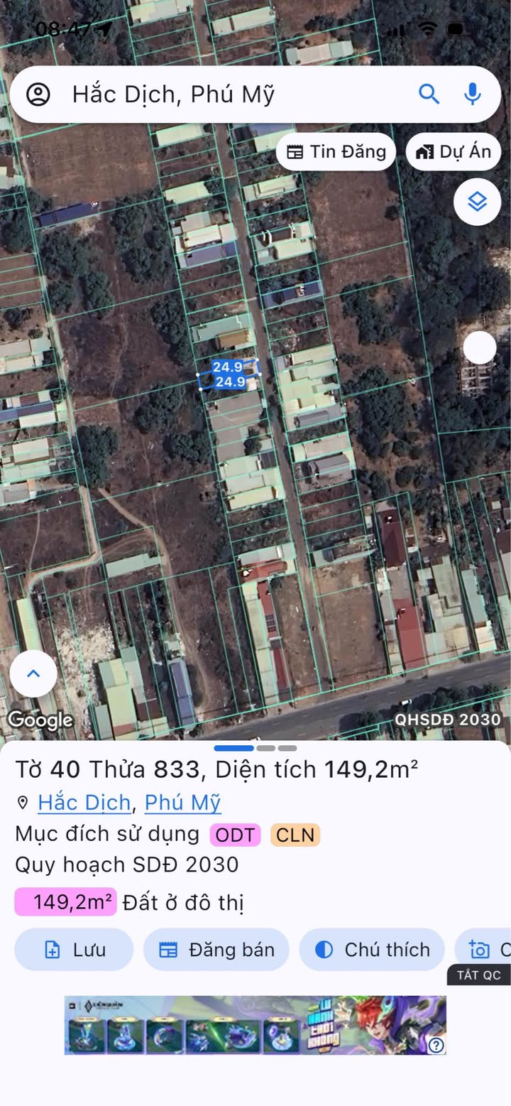 Bán Đất 150m² Hắc Dịch, Phú Mỹ - Giá 1.7 Tỷ, Vị Trí Đắc Địa