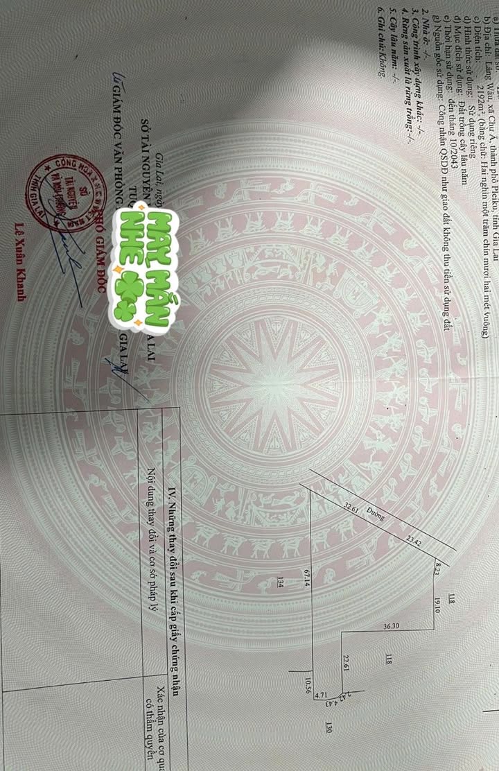 Đất vườn An Phú Pleiku 2192m² - View cánh đồng, nghỉ dưỡng lý tưởng!