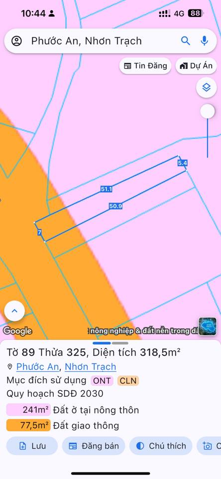 Đất nền Nhơn Trạch, Đồng Nai 241m² - Tiềm năng tăng giá vượt trội!