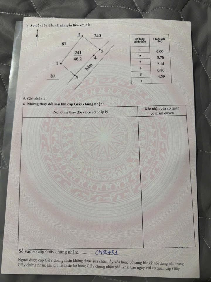 Đất nền 46m² Hẻm Thủ Khoa Huân, Phan Thiết - Xây dựng tự do!